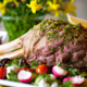 Aromatic Roast Lamb with Herb Crust