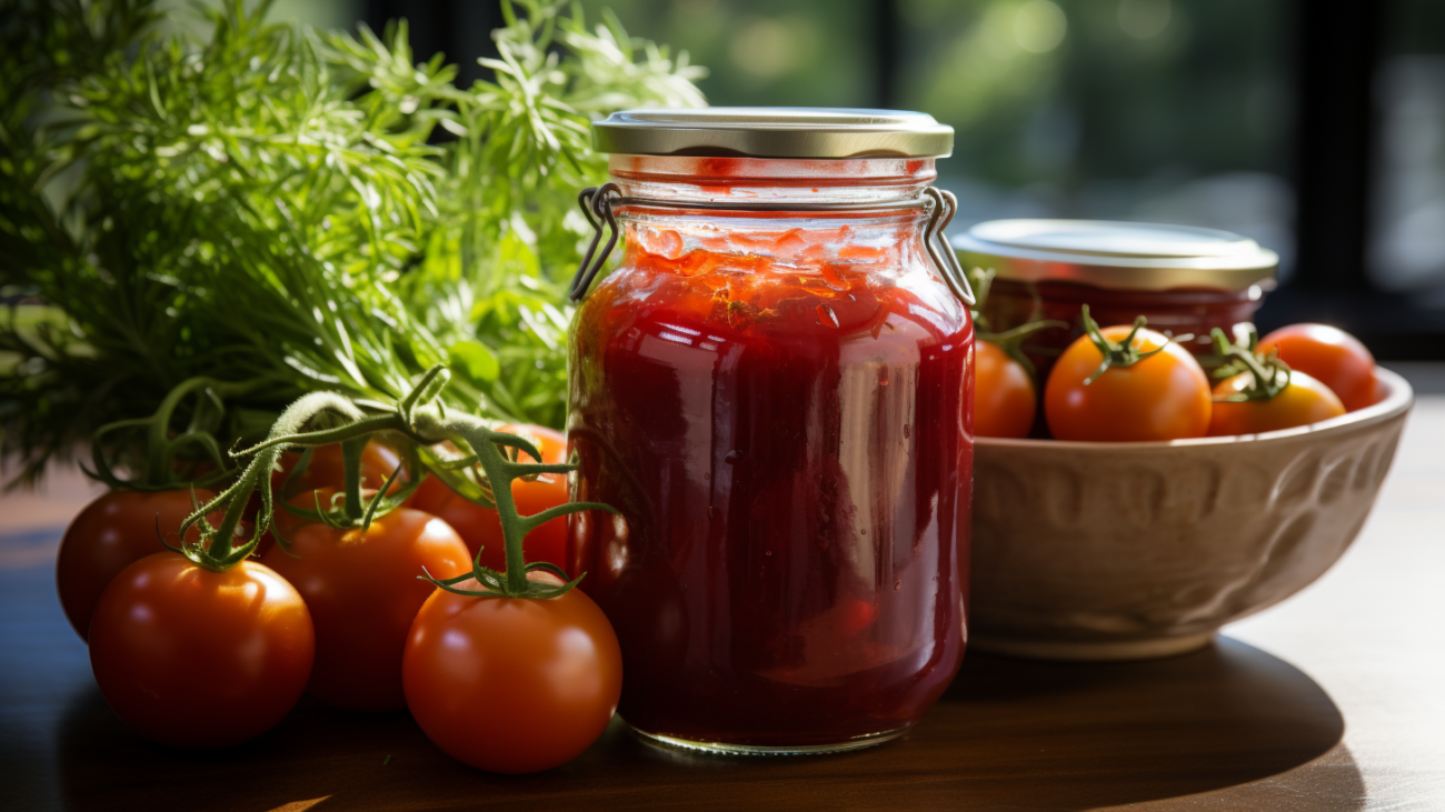 a_glass_jar_filled_with_homemade_tangy_tomato_ketchup_f88d96d4-d716-4152-bbdb-0a30ecfa783e