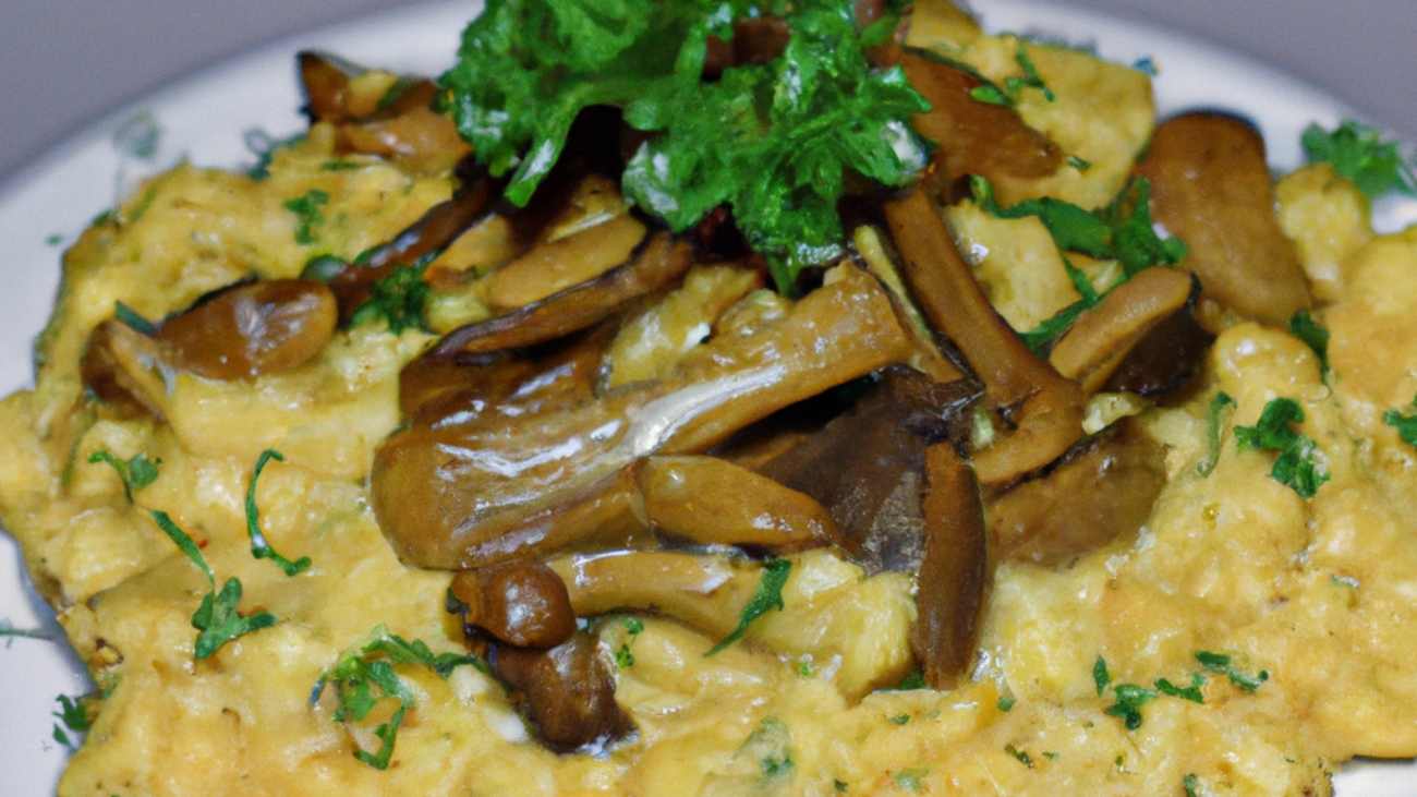 Cheesy Mushroom Risotto