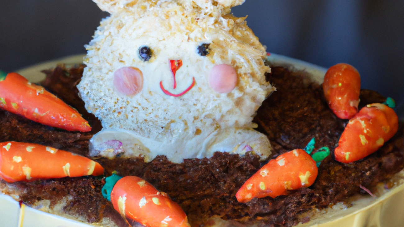 Easter Bunny Carrot Cake