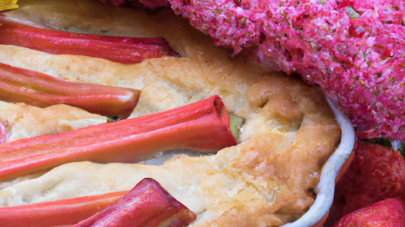 A Taste of Spring: Strawberry Rhubarb Pie Food Recipe