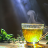 "Basil-Honeyed Green Tea"