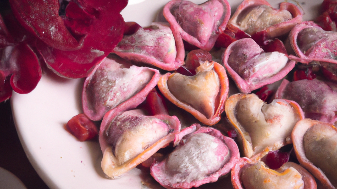 Romantic Ravioli with a Pink Beetroot Twist