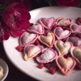 Romantic Ravioli with a Pink Beetroot Twist