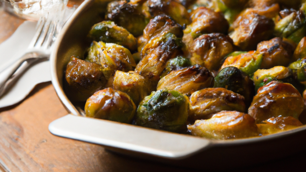 Exquisite Air Fried Brussels Sprouts with Maple Glaze