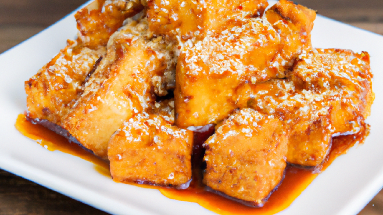 Exquisite Fried Tofu in Sweet and Spicy Sauce