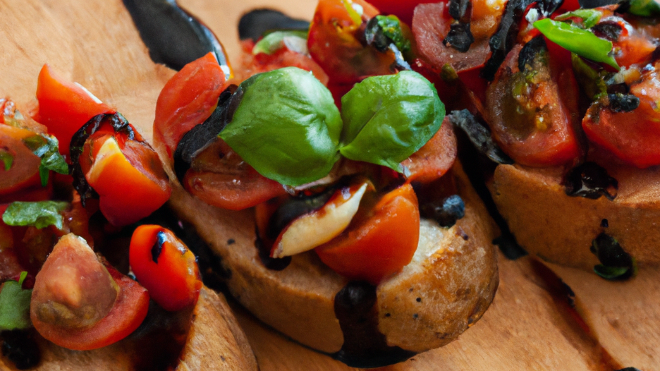 "Gourmet Bruschetta with a Twist "