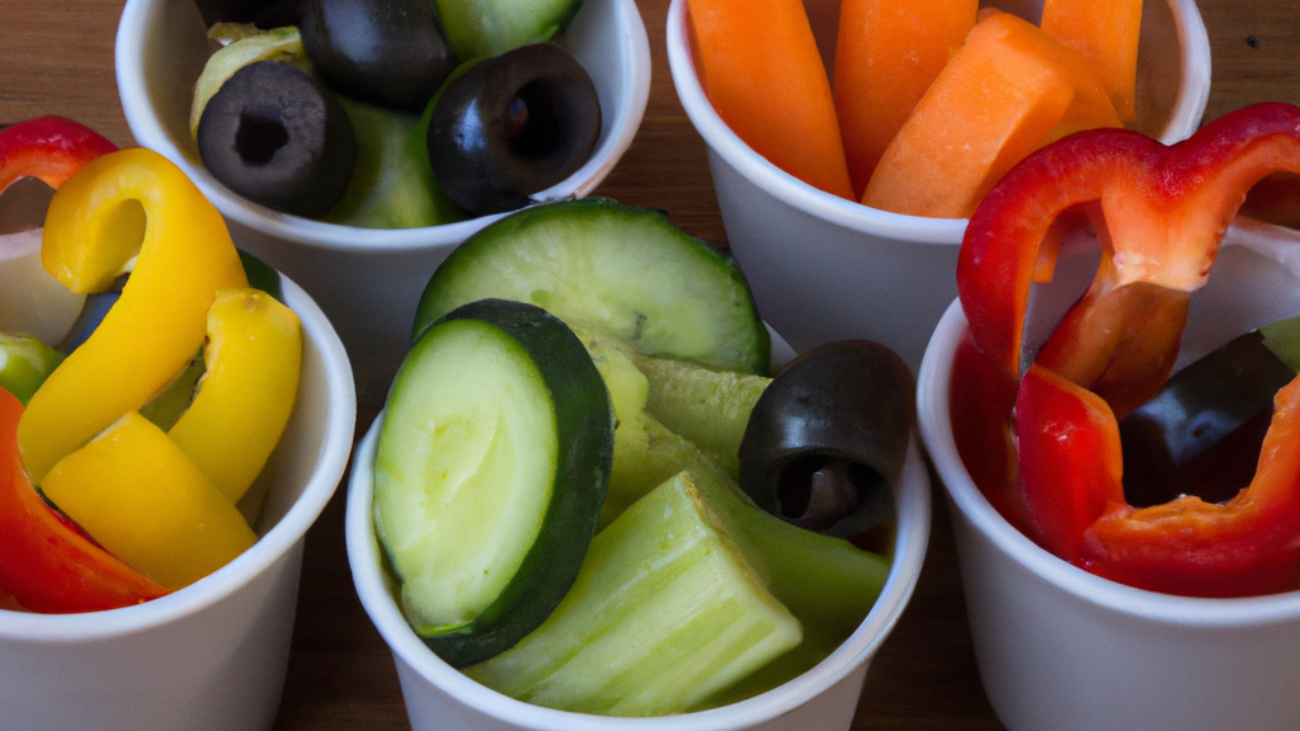 "Healthy Veggie Cups: An Easy and Nutritious Snack"