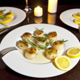 Pan-Seared Rosemary Scallops with Lemon Butter Sauce