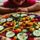 Rainbow Vegetable Pizza: A Colorful No-Hassle Food Recipe for the Little Ones