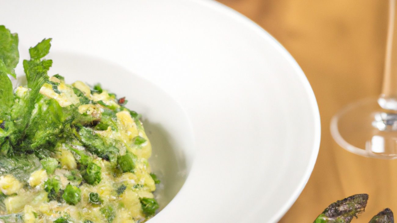 Asparagus and Green Pea Risotto