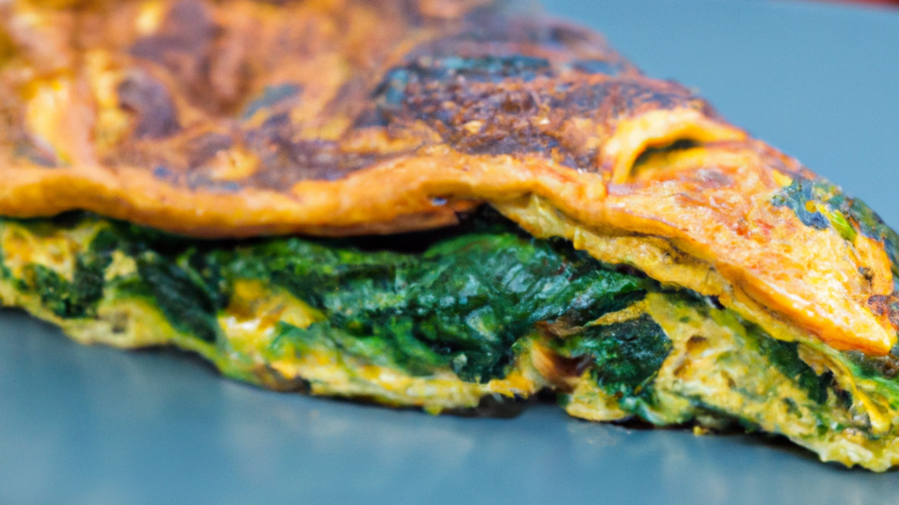 Delicious Spinach Omelette: Low-Carb Food Recipe