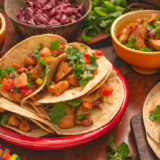 Spiced Turkey Tacos with Refried Beans