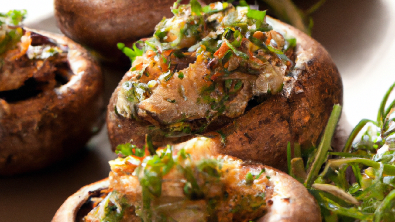 Herb-Stuffed Portobello Mushrooms