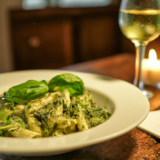 Homemade Creamy Pesto Pasta