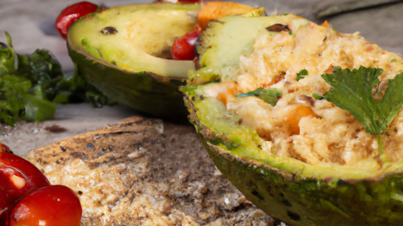 Savory Oatmeal And Avocado Boats